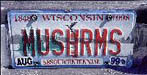 License plate.